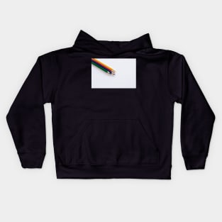 colored pencils Kids Hoodie